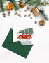 Car and Christmas tree  Christmas Card, Set of 5